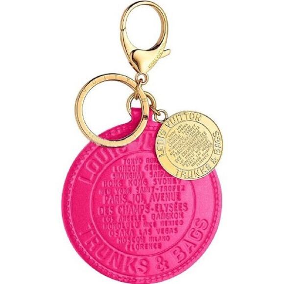 Louis Vuitton Porte Cles Rond Trunks & Bags Key Chain Charm - Picture 2 of 5